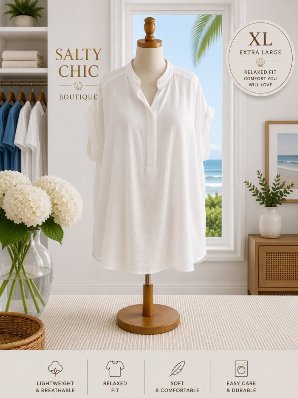 Cabi White Blouse soft flowy  textured silky top